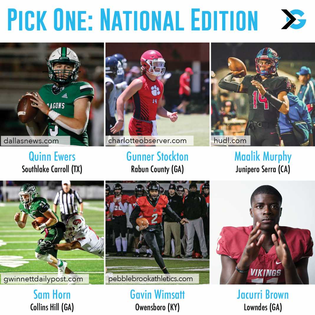 Pick One National Edition Class of 2022 Quarterbacks ITG Next
