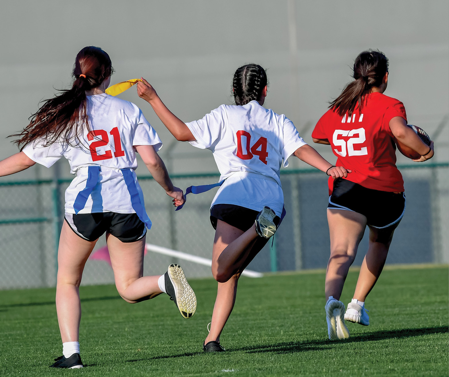 Girls Flag Football Logo 