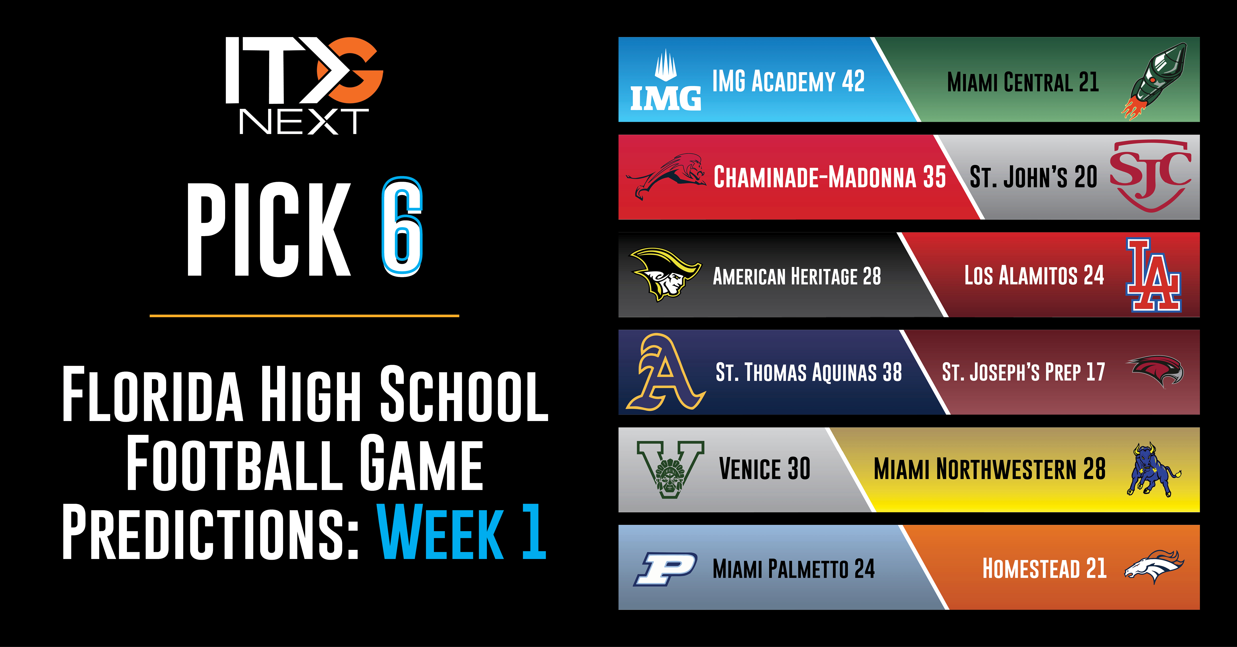 2022 Florida High School Football Pick 6: Week 1 Predictions - ITG Next