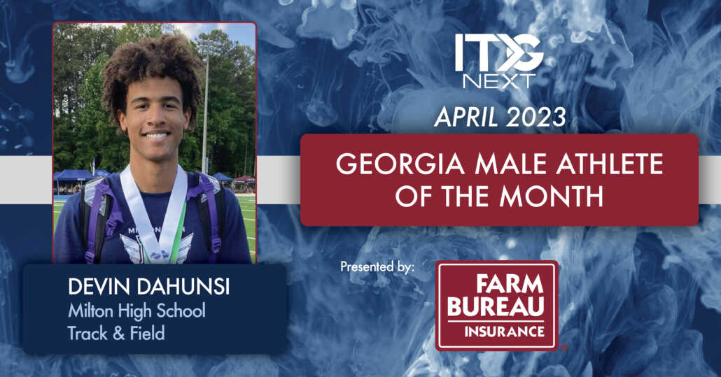 Milton Track Standout Devin Dahunsi Earns Georgia Athlete of the Month ...