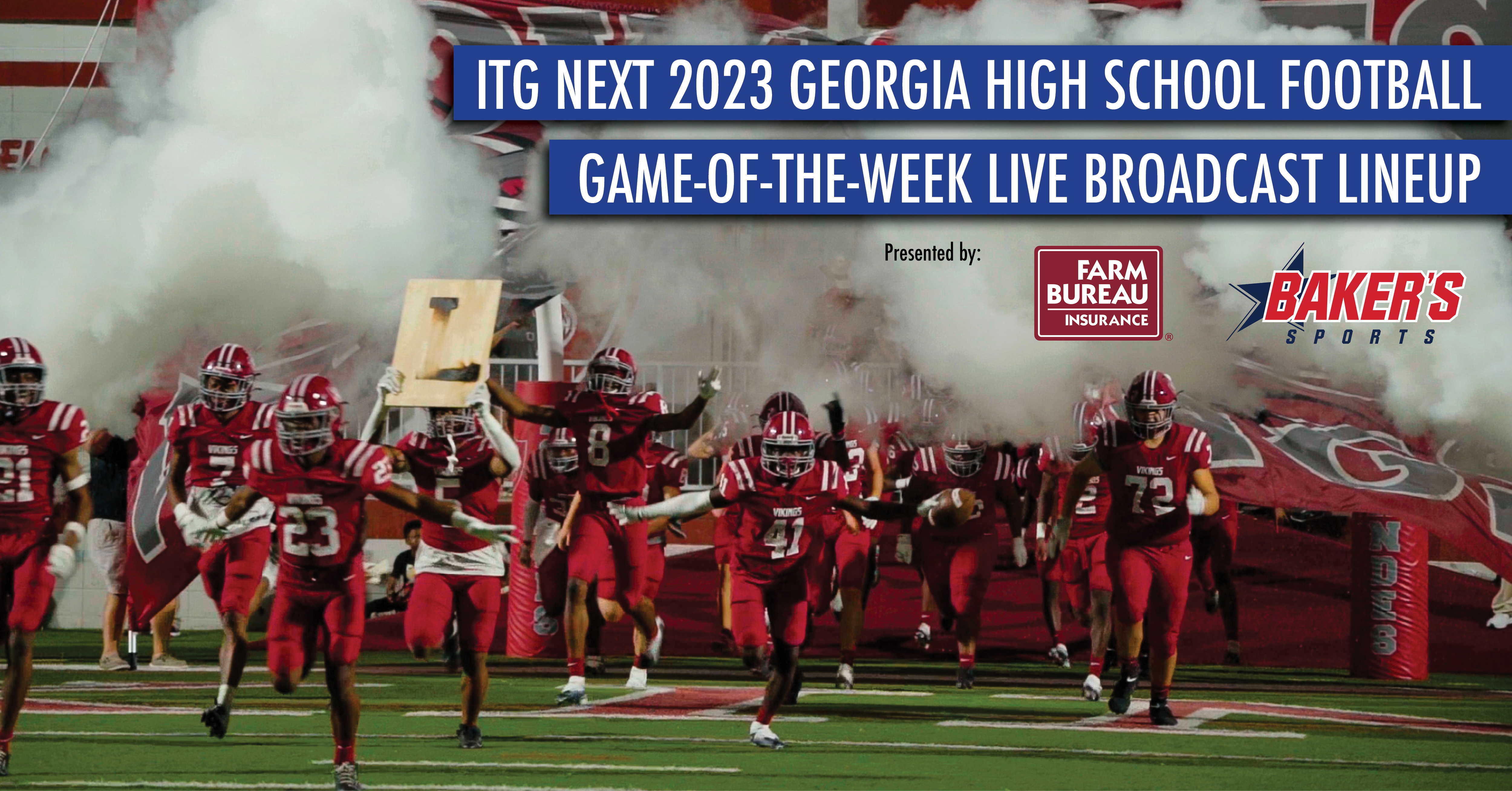 2023 Georgia High School Football Game-of-the-Week Live Stream Lineup
