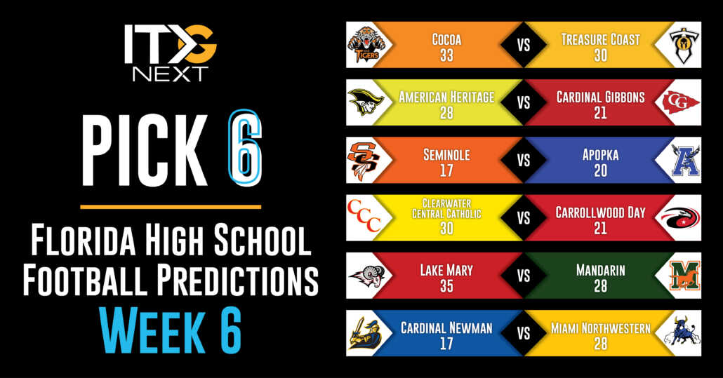 2022 Florida High School Football Pick 6: Week 1 Predictions - ITG Next