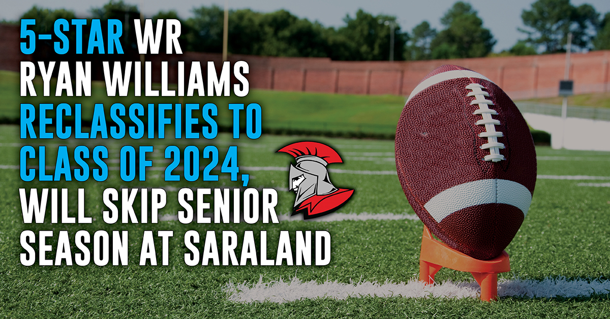 Saraland Junior Ryan Williams Reclassifies To 2024 Class - ITG Next