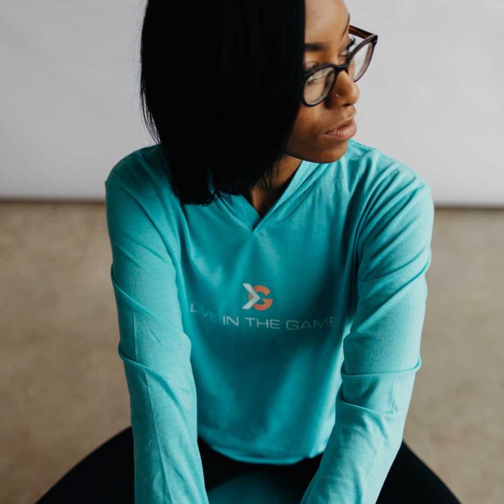 Classic Electric Blue Hoodie with Peach Logo ITG Next