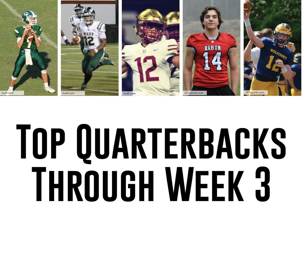 Top Quarterbacks Through Week 3 ITG Next